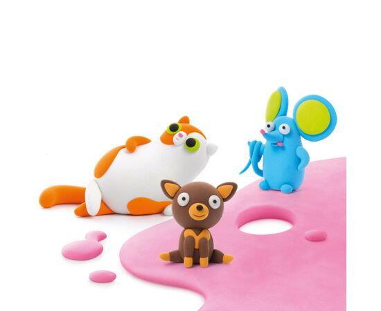 Набор для творчества Lipaka пластилина – Пушистые любимцы: Персидский кот, чихуахуа, мышка (60045-UA01), изображение 4