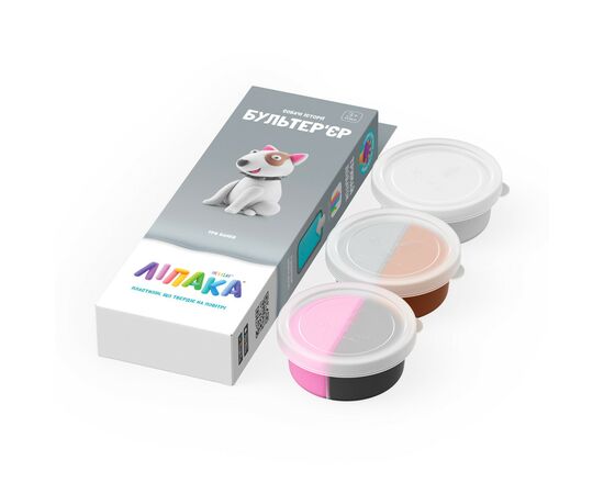 Набор для творчества Lipaka пластилина – Собачьи истории: Бультерьер (30119-UA01), изображение 2 Набор для творчества Lipaka пластилина – Собачьи истории: Бультерьер (30119-UA01), изображение 2