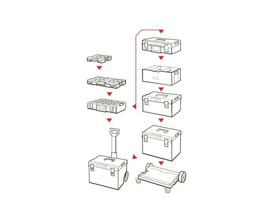 Ящик для інструментів QBRICK SYSTEM ONE 350 2,0 PROFI (SKRQ350P2CZAPG003), зображення 5 Ящик для інструментів QBRICK SYSTEM ONE 350 2,0 PROFI (SKRQ350P2CZAPG003), зображення 5