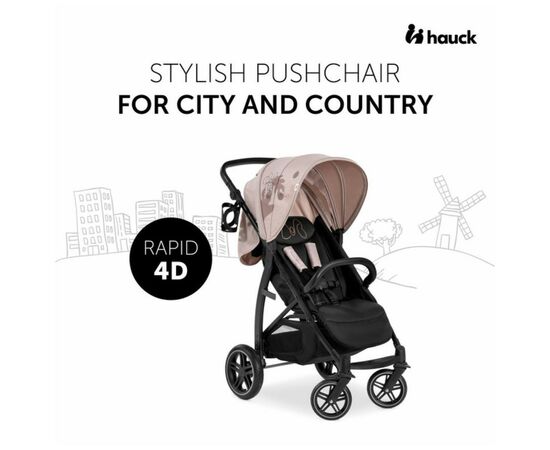 Коляска Hauck Rapid 4D Minnie Mouse Rose (14894-5), изображение 10 Коляска Hauck Rapid 4D Minnie Mouse Rose (14894-5), изображение 10