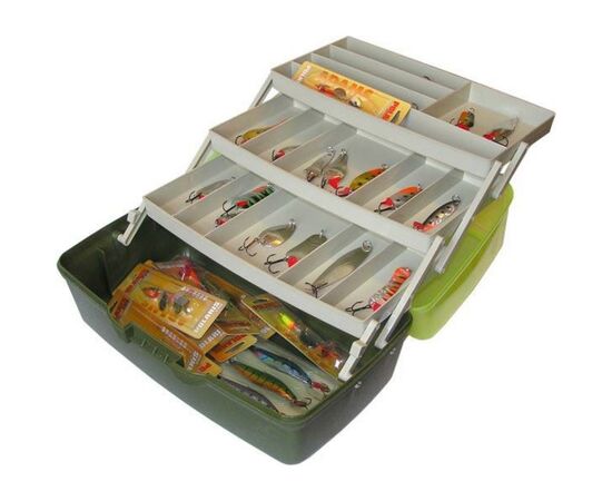 Рыболовный ящик Aquatech 1703 3-х полочный н/п (1697.00.14), изображение 3