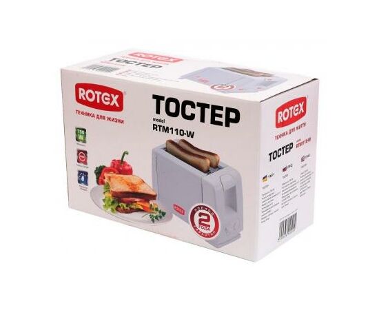 Тостер Rotex RTM110-W, изображение 2 Тостер Rotex RTM110-W, изображение 2