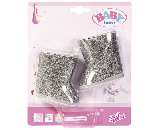 Аксессуар к кукле Zapf Baby Born Серебристые сапожки (831786), изображение 2 Аксессуар к кукле Zapf Baby Born Серебристые сапожки (831786), изображение 2