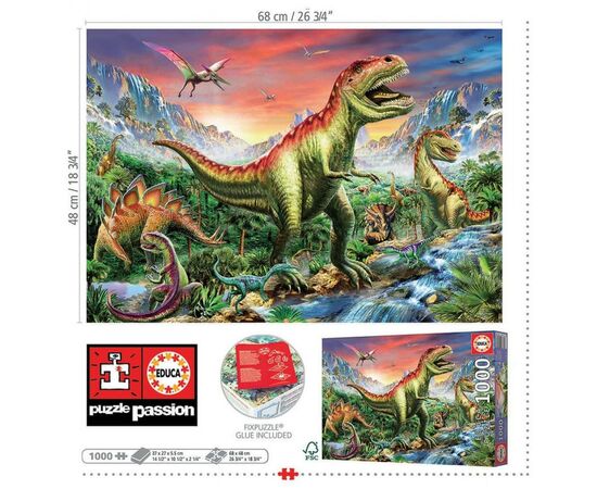 Пазл Educa Jurassic Forest 1000 элементов (6337608), изображение 3 Пазл Educa Jurassic Forest 1000 элементов (6337608), изображение 3
