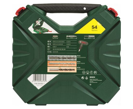 Набір свердл і біт Bosch X-LINE-54 (2.607.010.610), зображення 2 Набір свердл і біт Bosch X-LINE-54 (2.607.010.610), зображення 2
