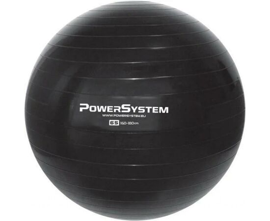 М'яч для фітнесу Power System PS-4012 65cm Black (4012BK-0)