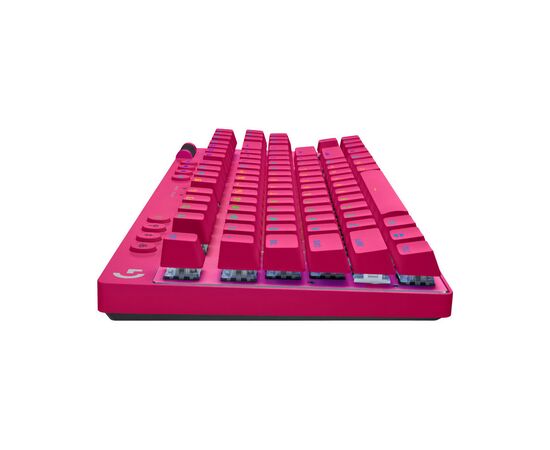 Клавиатура Logitech G PRO X TKL Lightspeed Tactile USB UA Magenta (920-012159), изображение 3 Клавиатура Logitech G PRO X TKL Lightspeed Tactile USB UA Magenta (920-012159), изображение 3