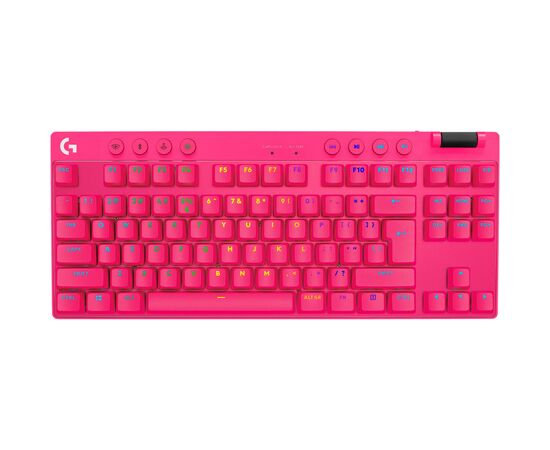 Клавиатура Logitech G PRO X TKL Lightspeed Tactile USB UA Magenta (920-012159)