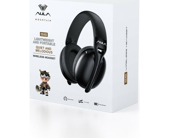 Наушники Aula S6 - 3 in 1 Wired/2.4G Wireless/Bluetooth Black (6948391235554), изображение 6 Наушники Aula S6 - 3 in 1 Wired/2.4G Wireless/Bluetooth Black (6948391235554), изображение 6