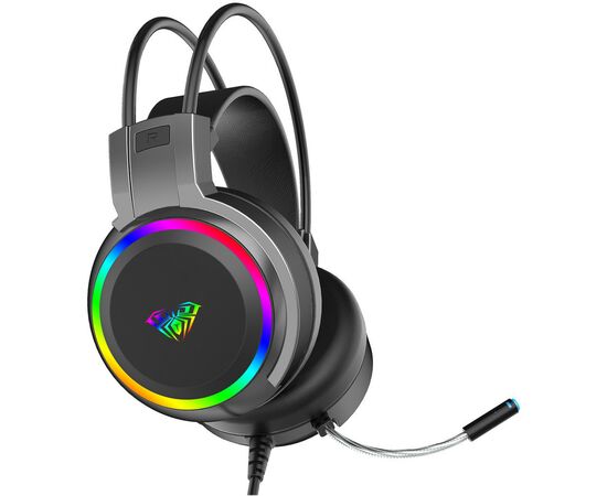 Навушники Aula S608 Wired Gaming Headset 3.5mm*2 + USB Black (6948391235509), зображення 3