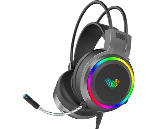 Наушники Aula S608 Wired Gaming Headset 3.5mm*2 + USB Black (6948391235509)