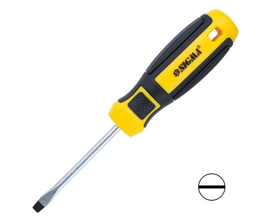 Отвертка Sigma шлицевая SL 5.0x75мм CrV Mega (4009201)