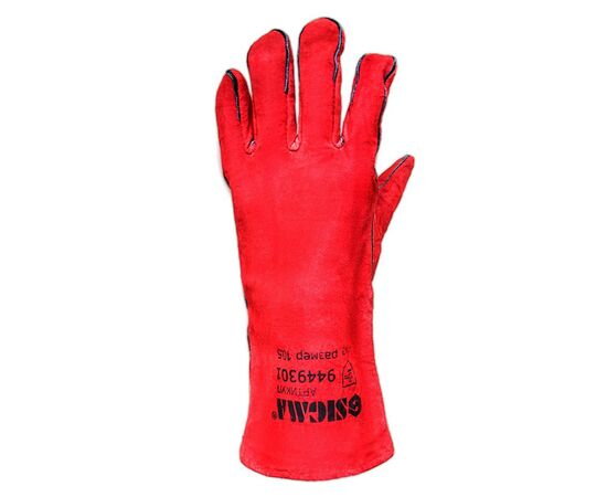 Защитные перчатки Sigma краги сварщика (красные) (9449301), изображение 2 Защитные перчатки Sigma краги сварщика (красные) (9449301), изображение 2