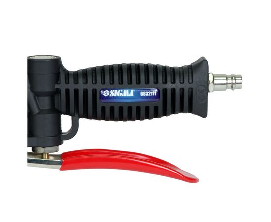 Пистолет для подкачки колес Sigma с цифровым манометром 85-200 л/мин, 12 бар (6832111), изображение 3 Пистолет для подкачки колес Sigma с цифровым манометром 85-200 л/мин, 12 бар (6832111), изображение 3