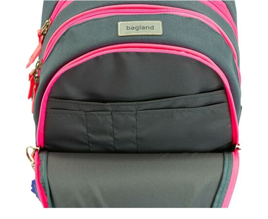 Рюкзак школьный Bagland Butterfly 21 л. серый 1156 (0056566) (953917124), изображение 3