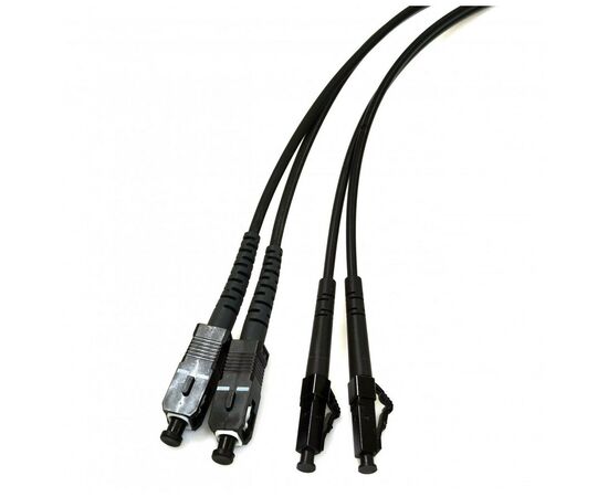 Оптичний патчкорд SC/UPC-LC/UPC MM (OM3) Duplex, Black, 20m CMS (UPC-20SCLC(MM)D(ON)BK)