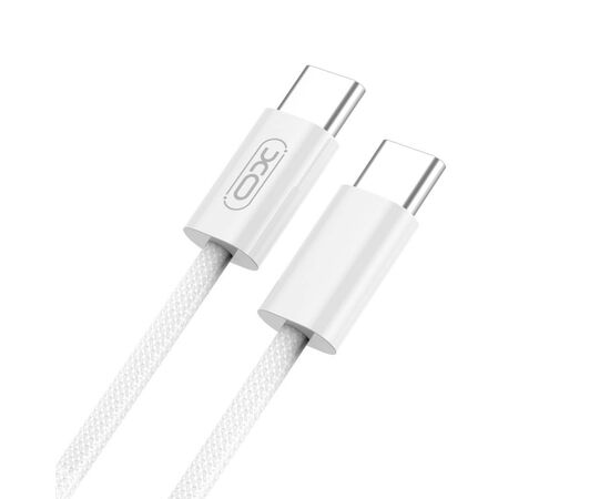 Дата кабель USB-C to USB-C NB-Q259 60W White XO (XO-NB-Q259-WH), изображение 4 Дата кабель USB-C to USB-C NB-Q259 60W White XO (XO-NB-Q259-WH), изображение 4