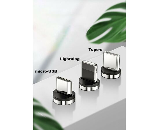 Дата кабель USB 2.0 AM to Lightning + Micro 5P + Type-C NB128 Magnetic Red XO (XO-NB128-RD), изображение 3 Дата кабель USB 2.0 AM to Lightning + Micro 5P + Type-C NB128 Magnetic Red XO (XO-NB128-RD), изображение 3