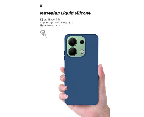 Чохол до мобільного телефона Armorstandart ICON Case Xiaomi Redmi Note 13 4G Dark Blue (ARM73349), зображення 7 Чохол до мобільного телефона Armorstandart ICON Case Xiaomi Redmi Note 13 4G Dark Blue (ARM73349), зображення 7