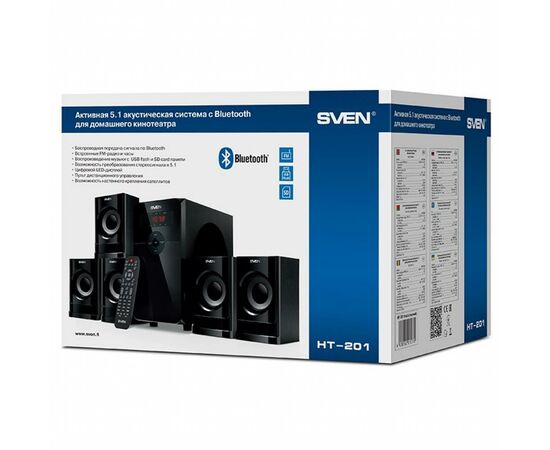 Акустическая система Sven HT-201 black, изображение 8 Акустическая система Sven HT-201 black, изображение 8