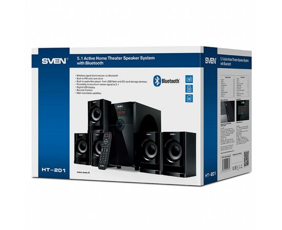 Акустическая система Sven HT-201 black, изображение 9 Акустическая система Sven HT-201 black, изображение 9