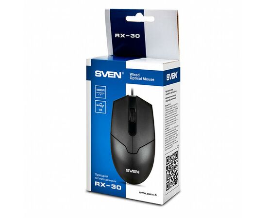 Мышка Sven RX-30 Black, изображение 5 Мышка Sven RX-30 Black, изображение 5