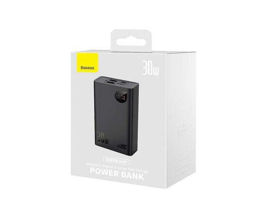 Батарея универсальная Baseus Adaman 2 20000mAh 30W, PD, QC/3.0, USB+TypC cable USBtoTypeC (1283126558658), изображение 6 Батарея универсальная Baseus Adaman 2 20000mAh 30W, PD, QC/3.0, USB+TypC cable USBtoTypeC (1283126558658), изображение 6