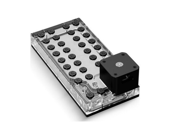 Резервуар для СВО Ekwb EK-QuantumX Loophole Distroplate D5 PWM - Black (3831109908440) (3831109908440), изображение 2 Резервуар для СВО Ekwb EK-QuantumX Loophole Distroplate D5 PWM - Black (3831109908440) (3831109908440), изображение 2
