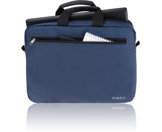 Сумка для ноутбука Vinga 15.6" NB110DBL dark blue (NB110DBL), изображение 2 Сумка для ноутбука Vinga 15.6" NB110DBL dark blue (NB110DBL), изображение 2