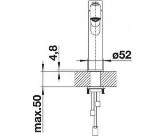 Смеситель Blanco AMBIS-S НЕРЖ (523119), изображение 2