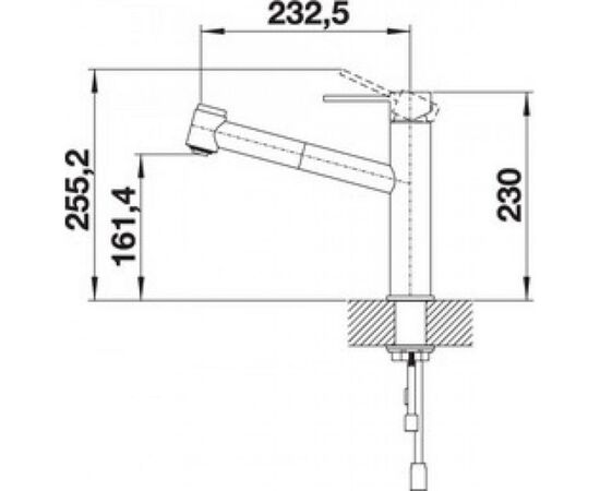 Смеситель Blanco AMBIS-S НЕРЖ (523119), изображение 3
