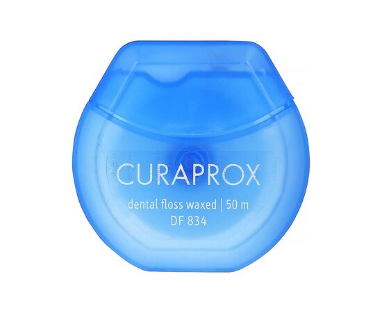 Зубная нить Curaprox Вощеная с ароматом мяты 50 м (7612412428285)