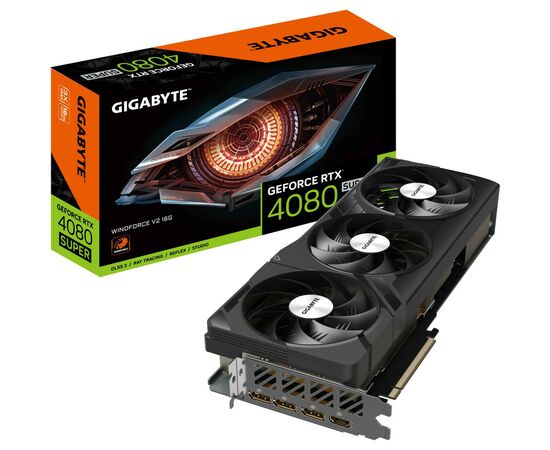 Видеокарта GIGABYTE GeForce RTX4080 SUPER 16Gb WINDFORCE V2 (GV-N408SWF3V2-16GD), изображение 8 Видеокарта GIGABYTE GeForce RTX4080 SUPER 16Gb WINDFORCE V2 (GV-N408SWF3V2-16GD), изображение 8