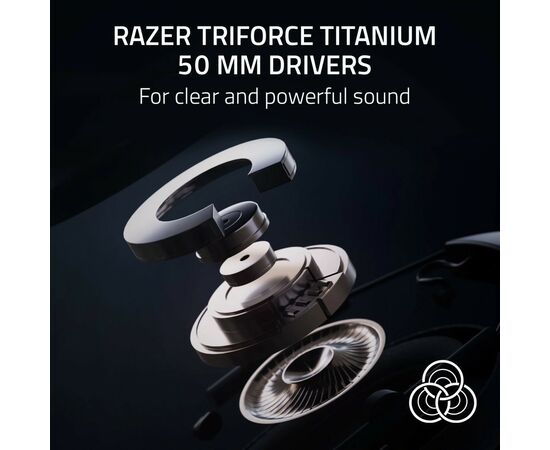 Наушники Razer Blackshark V2 HyperSpeed Wireless White (RZ04-04960200-R3M1), изображение 8 Наушники Razer Blackshark V2 HyperSpeed Wireless White (RZ04-04960200-R3M1), изображение 8