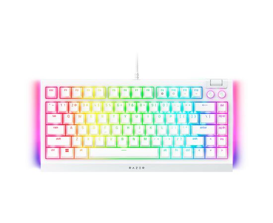 Клавиатура Razer BlackWidow V4 75 USB UA White (RZ03-05001700-R3M1), изображение 3 Клавиатура Razer BlackWidow V4 75 USB UA White (RZ03-05001700-R3M1), изображение 3