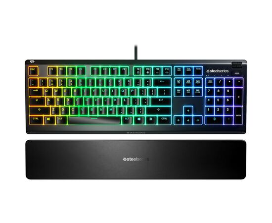 Клавиатура SteelSeries Apex 3 USB UA Black (64795), изображение 3 Клавиатура SteelSeries Apex 3 USB UA Black (64795), изображение 3