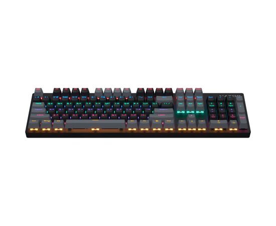 Клавиатура Hator Starfall Rainbow Origin Red USB Black/Grey (HTK-608-BBG), изображение 2 Клавиатура Hator Starfall Rainbow Origin Red USB Black/Grey (HTK-608-BBG), изображение 2