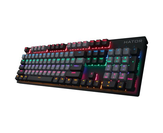 Клавиатура Hator Starfall Rainbow Origin Red USB Grey/Black (HTK-608-BGB), изображение 3 Клавиатура Hator Starfall Rainbow Origin Red USB Grey/Black (HTK-608-BGB), изображение 3