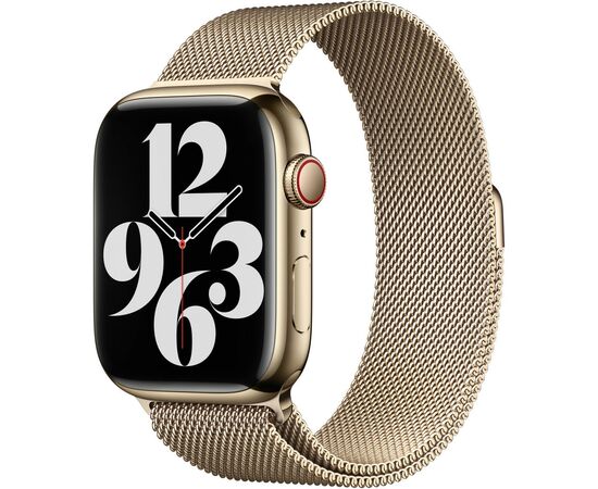Ремешок для смарт-часов Apple 45mm Gold Milanese Loop (MTJP3ZM/A), изображение 4 Ремешок для смарт-часов Apple 45mm Gold Milanese Loop (MTJP3ZM/A), изображение 4