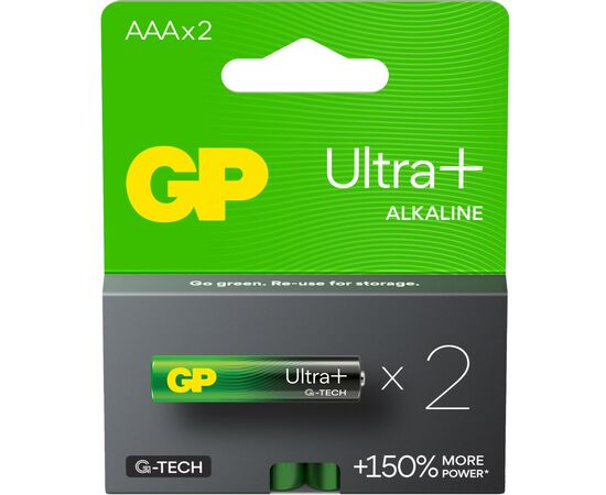 Батарейка Gp AAA LR03 Ultra Plus Alcaline * 2 (24AUP-U2 / GP24AUP-2UE2 / 4891199100307)