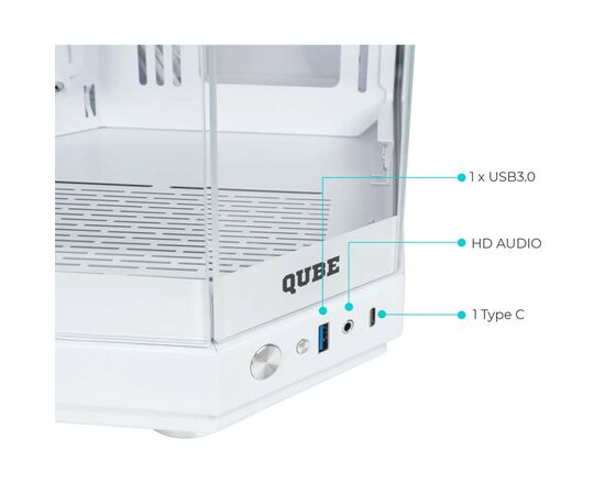 Корпус Qube F-TANK White (FTANK_F1WU3), изображение 8 Корпус Qube F-TANK White (FTANK_F1WU3), изображение 8