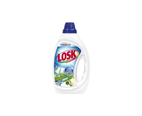 Гель для прання Losk Гірське Озеро Для білих та світлих речей 855 мл (9000101560060)