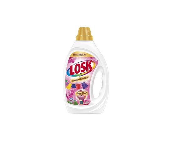 Гель для прання Losk Color Ароматерапія Ефірні масла та аромат Малазійської квітки 900 мл (9000101804041)