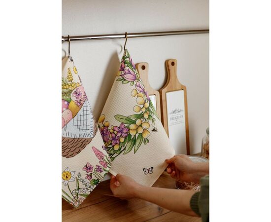 Полотенце Прованс Пасхальное вафельное С Пасхой 33х60 см (034603), изображение 4 Полотенце Прованс Пасхальное вафельное С Пасхой 33х60 см (034603), изображение 4