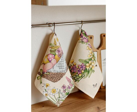 Полотенце Прованс Пасхальное вафельное С Пасхой 33х60 см (034603), изображение 5 Полотенце Прованс Пасхальное вафельное С Пасхой 33х60 см (034603), изображение 5