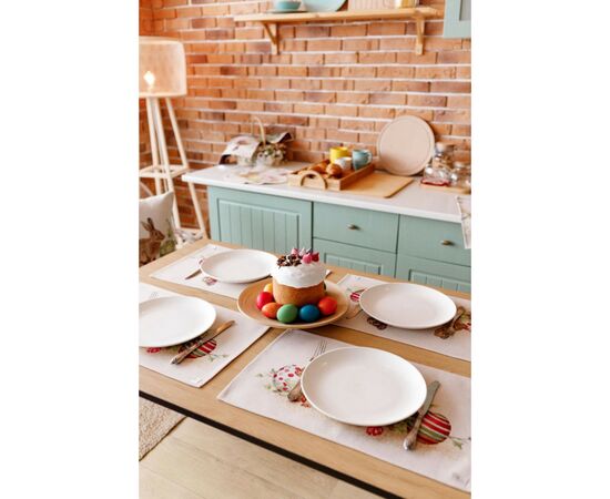 Серветка на стіл Прованс Великодня гобеленова Веснянка 30х50 см (034091), зображення 6