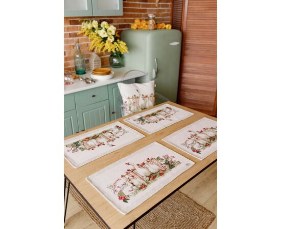 Салфетка на стол Прованс гобеленовая Гуси 30х50 см (034079), изображение 8 Салфетка на стол Прованс гобеленовая Гуси 30х50 см (034079), изображение 8