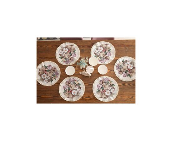 Салфетка на стол Прованс гобеленовая круглая Alicia D-35 (026073), изображение 6 Салфетка на стол Прованс гобеленовая круглая Alicia D-35 (026073), изображение 6