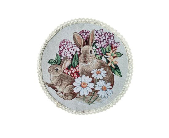 Салфетка на стол Прованс гобеленовая круглая Alicia D-35 (026073), изображение 7 Салфетка на стол Прованс гобеленовая круглая Alicia D-35 (026073), изображение 7