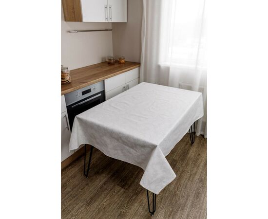 Скатерть Прованс непромокаемая Simfoni Кружево на белом 180х136 см (033551), изображение 2 Скатерть Прованс непромокаемая Simfoni Кружево на белом 180х136 см (033551), изображение 2